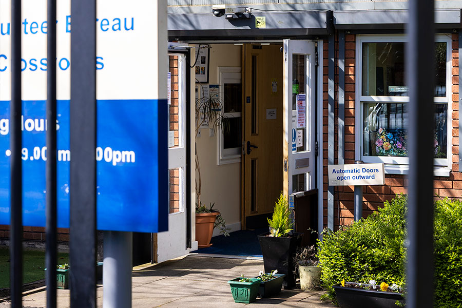 The Eastwood Volunteer Bureau & Food Bank - view from the street