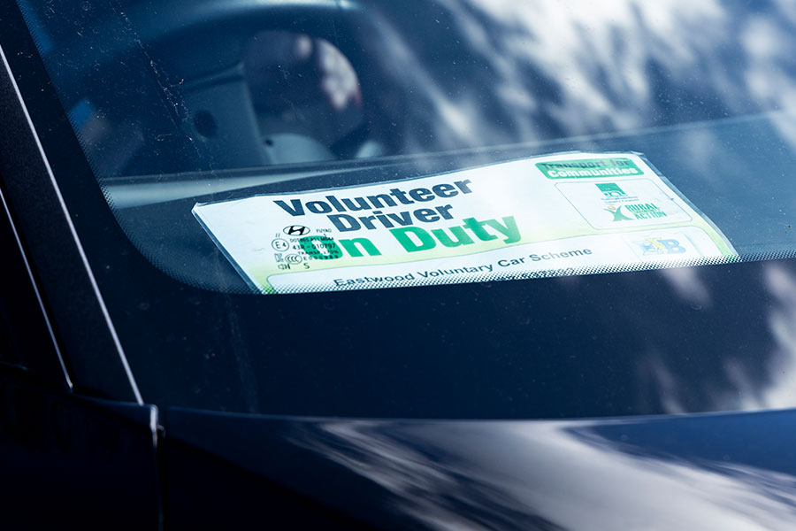 All our Drivers must display their "Volunteer Driver on Duty" badge when driving for the bureau